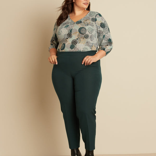 Plus Size High Waisted Lace Up Capri Pants [53% OFF]