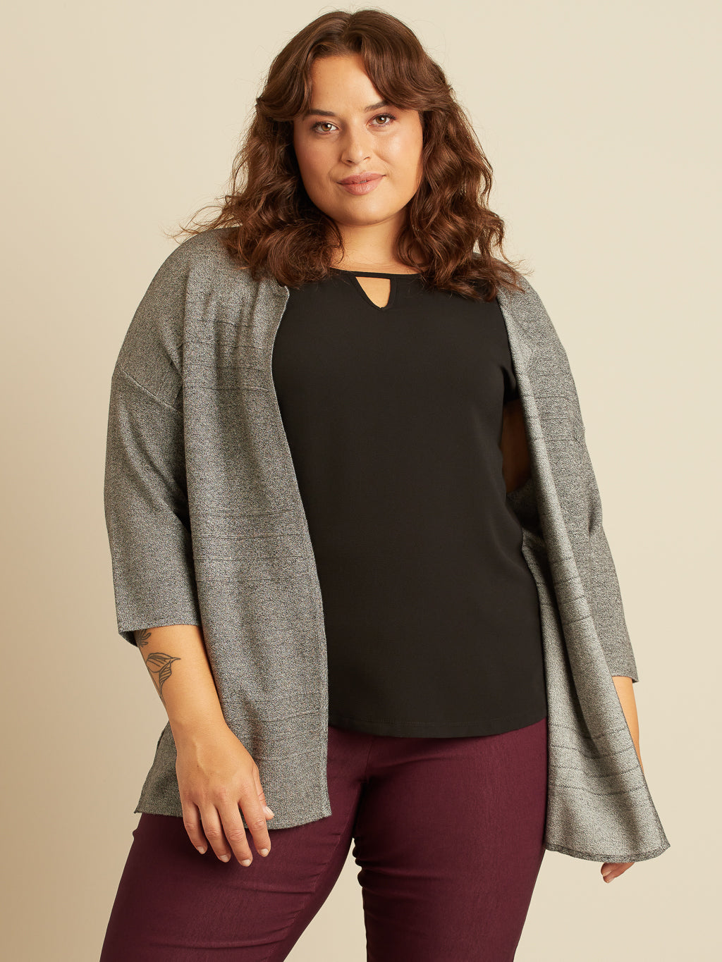 Women's plus size on sale button up sweaters